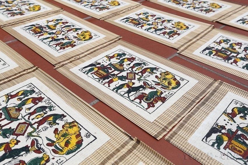 Nghề làm tranh dân gian Đông Hồ (UNESCO ghi danh năm 2025). Ảnh: TTXVN