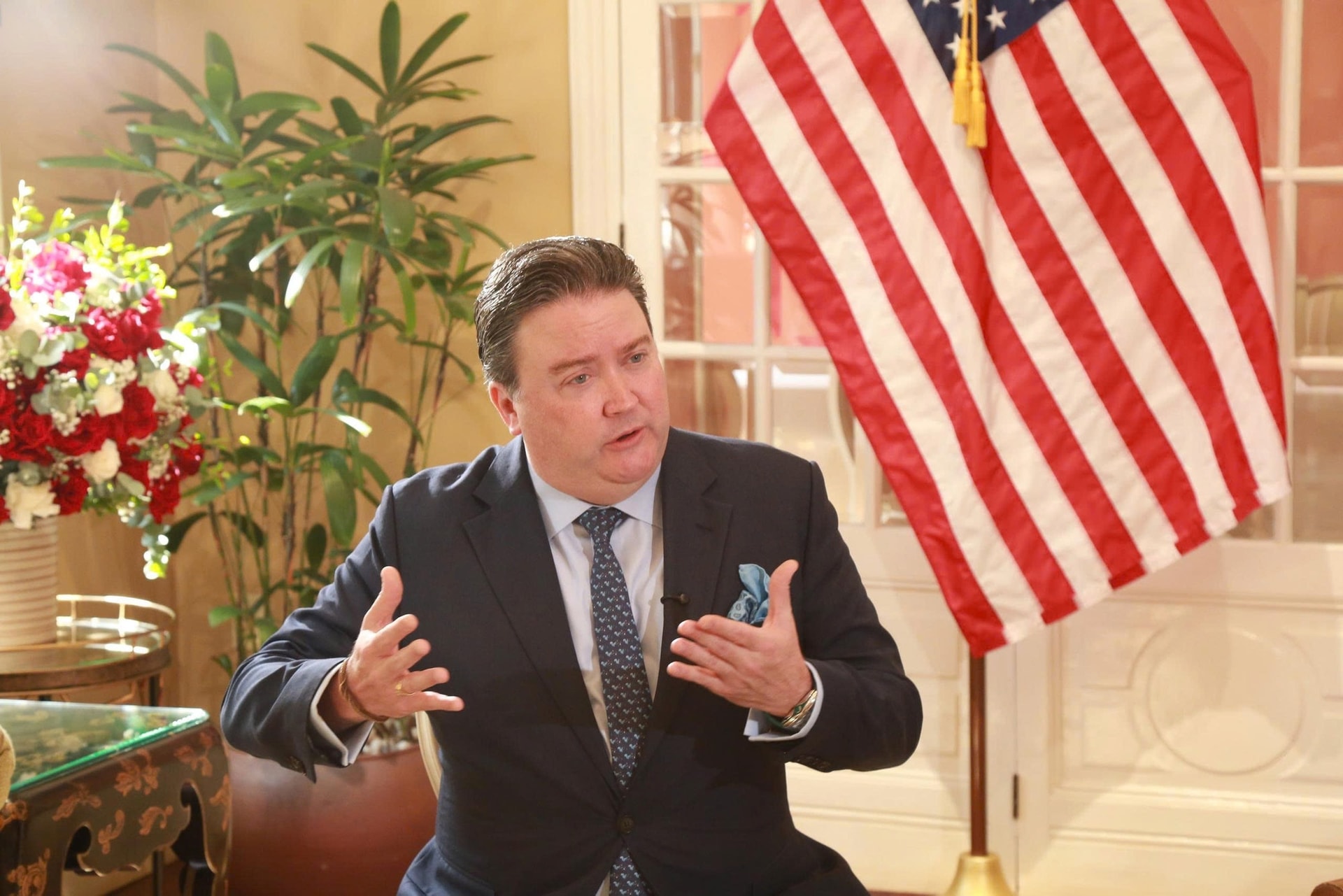 Đại sứ Mỹ Marc Knapper. Ảnh: TTXVN