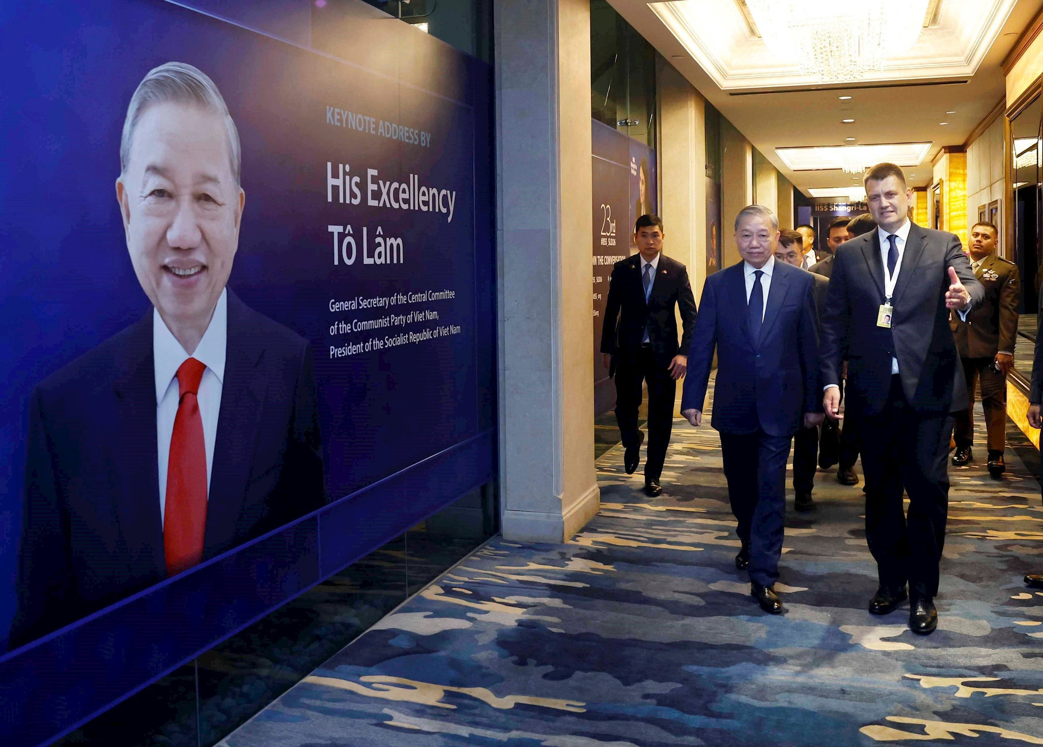 Tổng Bí thư, Chủ tịch nước Tô Lâm đến dự Đối thoại Shangri-La lần thứ 23.