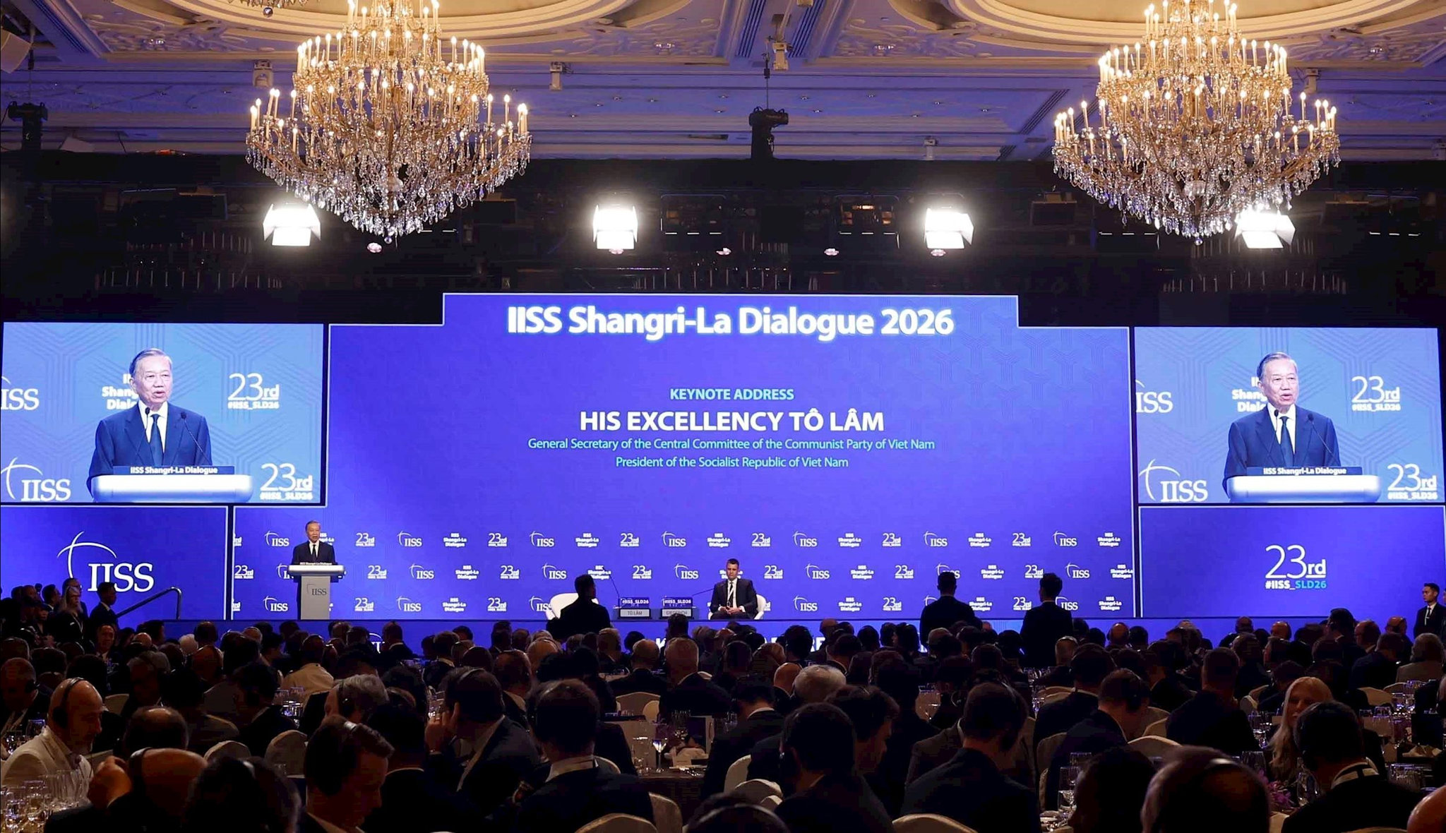 Tổng Bí thư, Chủ tịch nước Tô Lâm phát biểu dẫn đề tại Đối thoại Shangri-La lần thứ 23 và trả lời một số câu hỏi của đại biểu tham dự