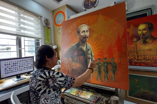 Trần Xuân Phúc Người họa sỹ dành cả đời vẽ chân dung Hồ Chủ tịch