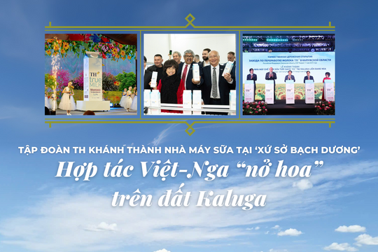 Nhà máy sữa TH: Hợp tác Việt-Nga “nở hoa” trên đất Kaluga