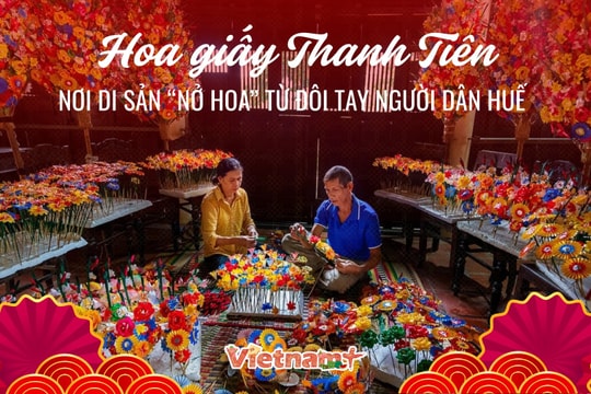 Giữ hồn Tết Việt từ những cành hoa giấy Thanh Tiên